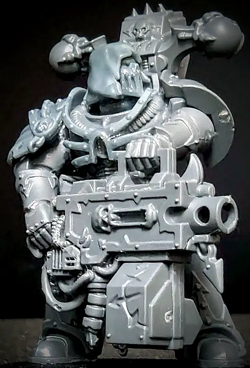 Kitbash & Print painting: Cursed Company heavy bolter