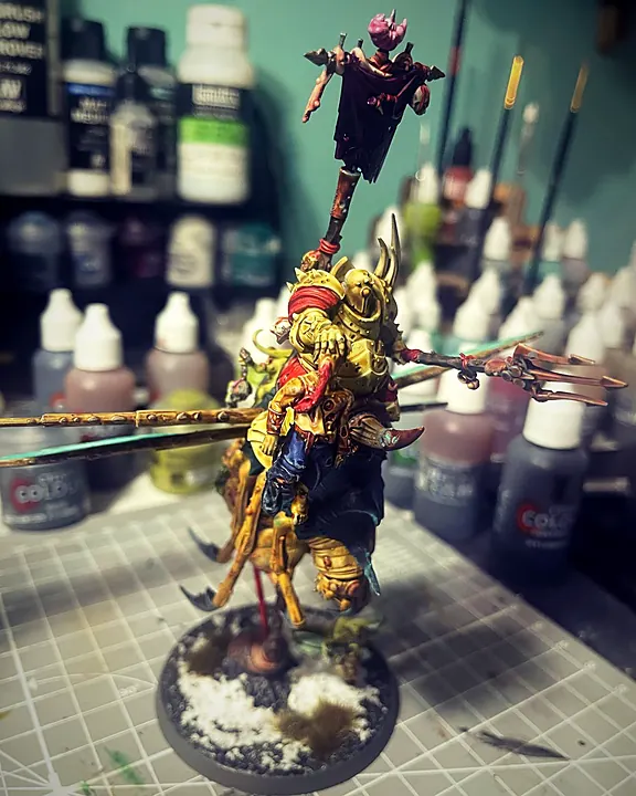 Parade Ready painting: Chaos Lord on Daemonic Mount