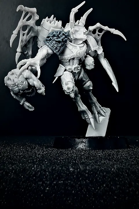 Kitbash & Print painting: Raptor with mutations