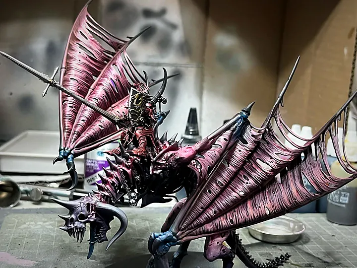Hero Grade painting: Vampire Lord on Zombie Dragon