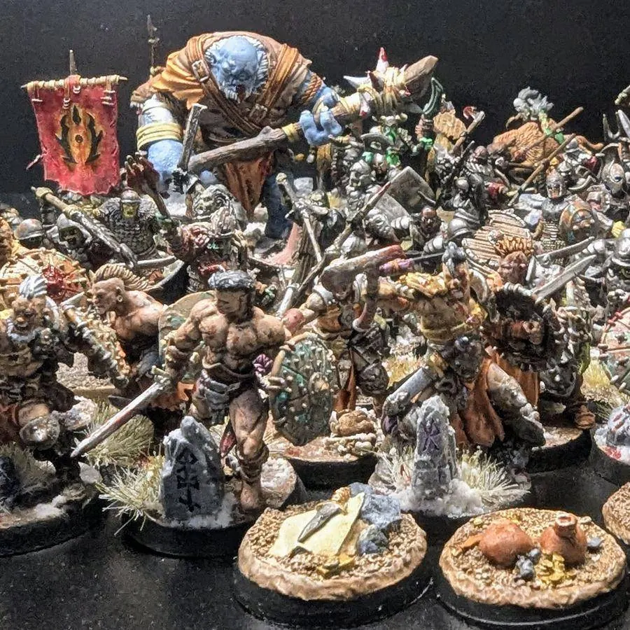 The same army, painted and ranked up