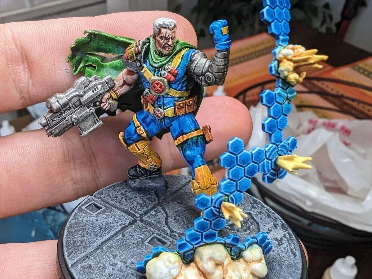 Battle Ready miniature painting: Cable painted with contrast paints